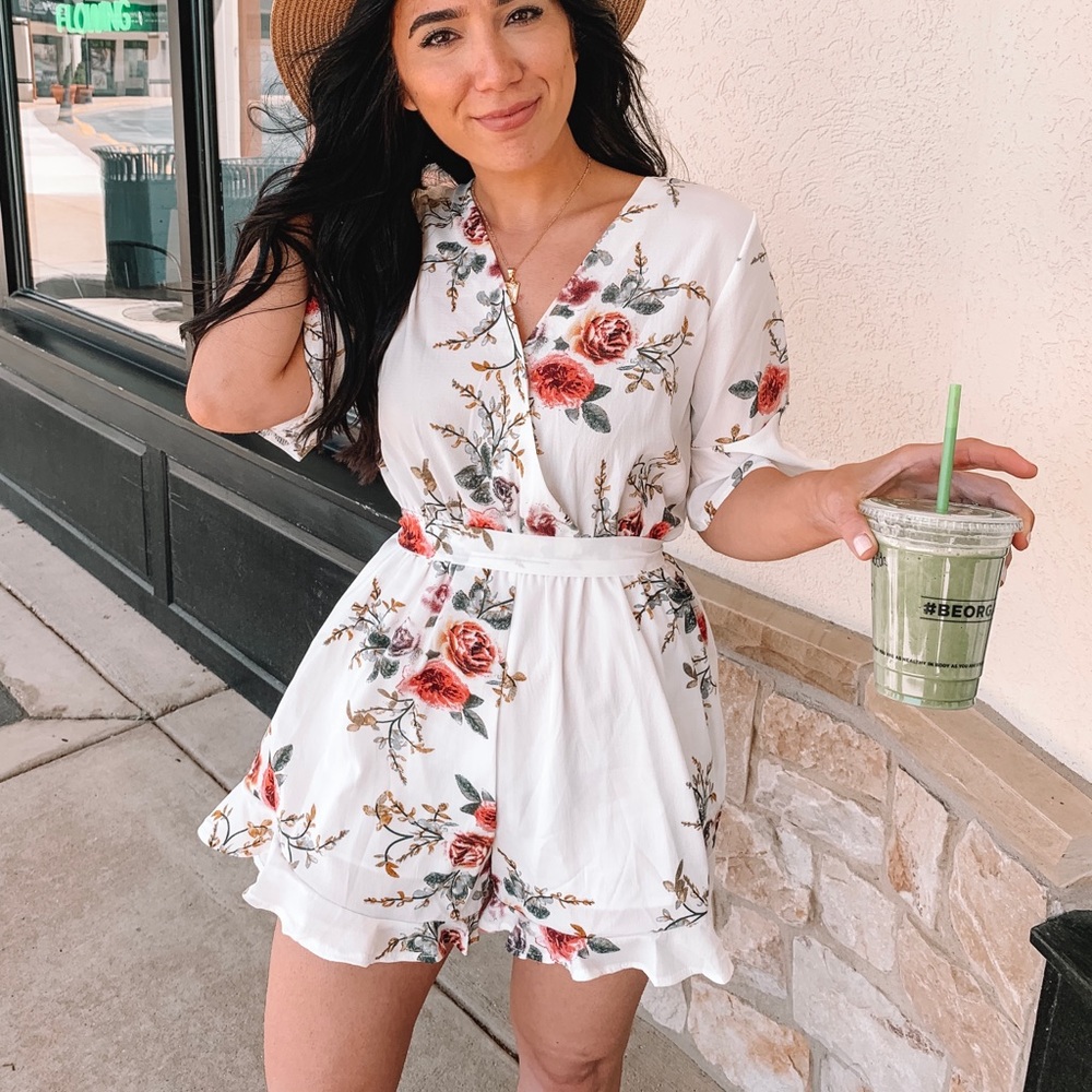 Chicwish Floral Romper